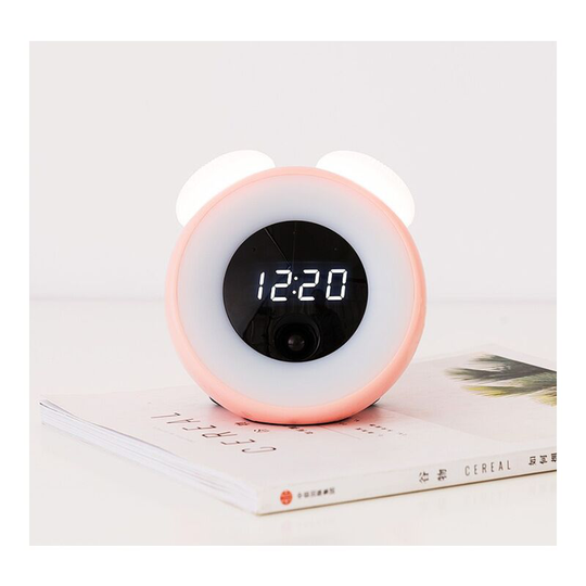 Small awakening light led induction electronic little alarm clock child childhood room