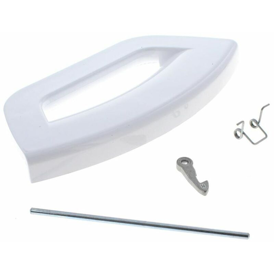 Door Handle Kit - Po Lar White Futura for Hotpoint Washing Machines
