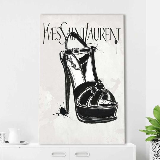 Yves Saint Laurent by Jodi - Wrapped Canvas Painting Print