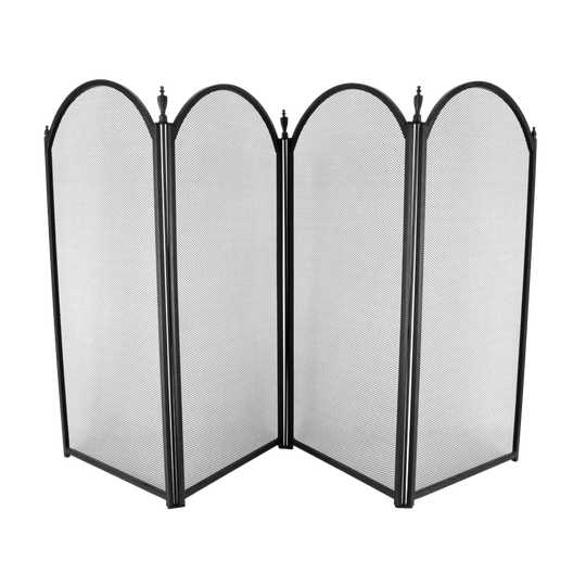 Plus 4 Panel Steel Fireplace Screen