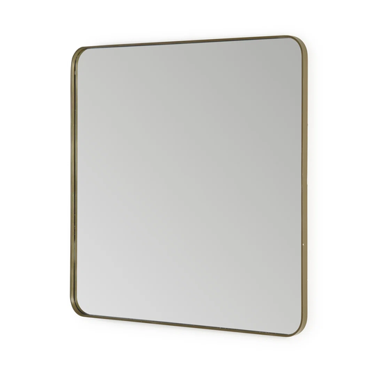 Zajac Metal Framed Wall Mounted Bathroom Mirror in Gold