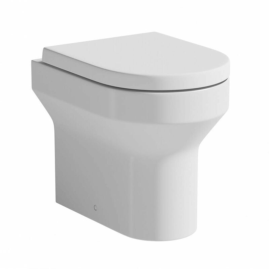 Wharfe back to wall toilet with soft close toilet seat - White - Orchard