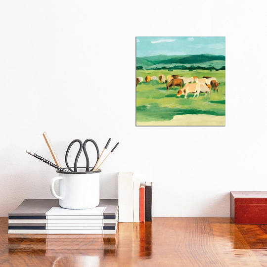 Rural Fields I by Annie Warren - Wrapped Canvas Graphic Art