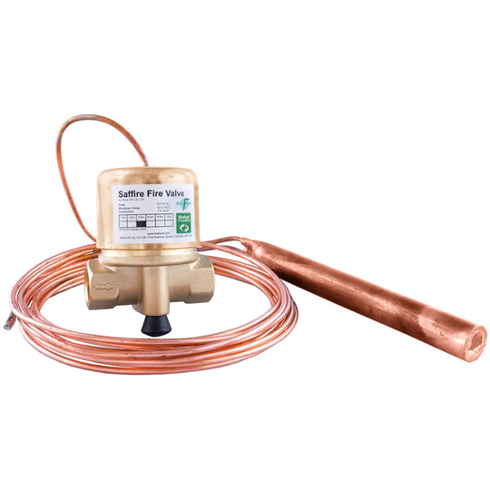 Tesla - Teddington kbb Alternative saffire Remote Fire Valve - 1/4' 90 Degree 3m