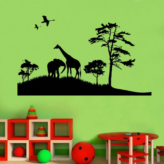 African Safari Decal Wall Sticker