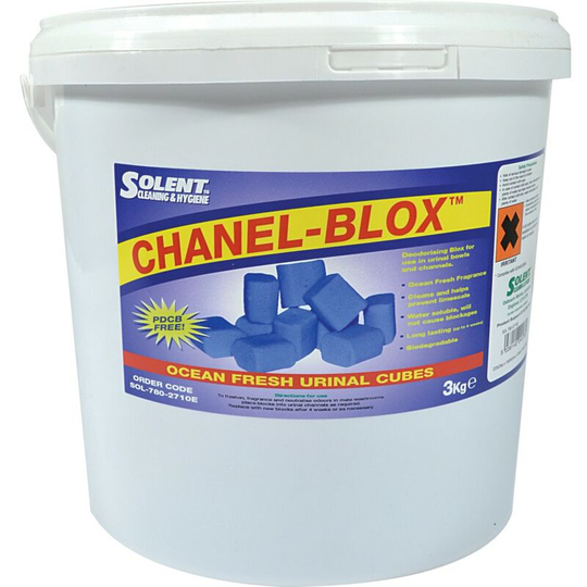 Solent Cleaning Bucket of Ocean Fresh 'p' Blocks Non-PDCB (3kg)