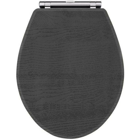 Windsor Traditional Dark Grey 350mm Soft Close Toilet Seat - Dark Grey