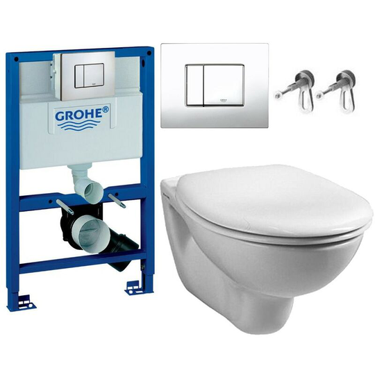 38526 Rapid 0.82m Dual Flush Cistern Frame 38732 Cosmo Plate & Toilet Pan - Grohe