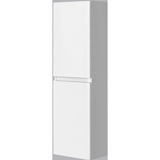 1400mm Bathroom Furniture Tall Cabinet Wall Hung Cupboard Large Storage Gloss White