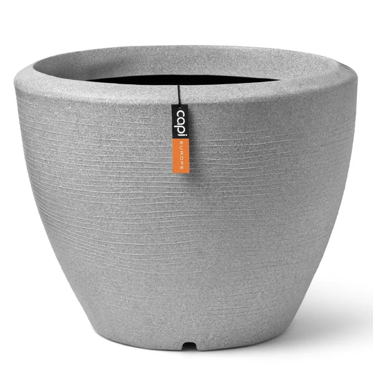 Capi Plant Vase Arc Granite Tapered Low