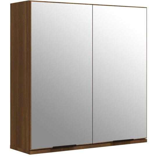 Vidaxl - Bathroom Mirror Cabinet Brown Oak 64x20x67 cm Brown