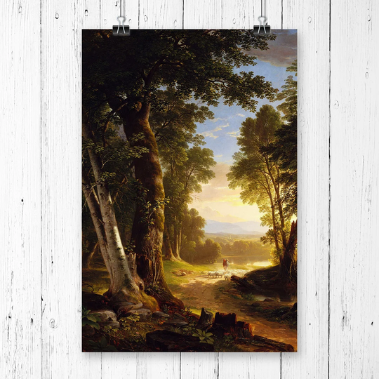 'The Beeches' by Asher Brown Durand Graphic Art