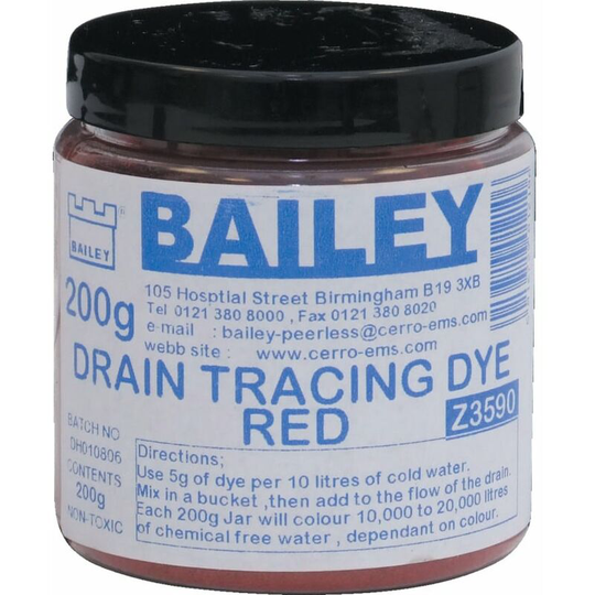 Drain Trace Dye Red 200GM - Kennedy