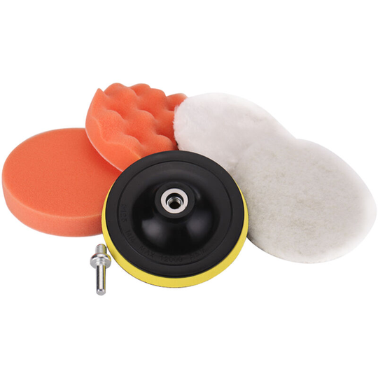 6PCS 4 Inch Polishing Pads Kit Car Polishing Sponge and Wool Polishing Pads Set for Car Polishing Waxing Sealing Glaze,model:Multicolor - Multicolor