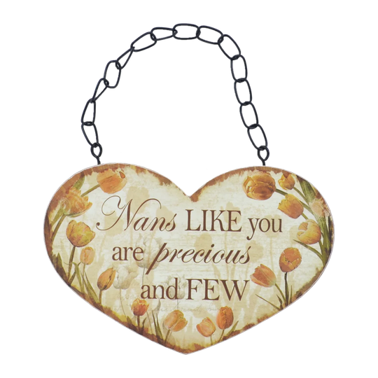 Wood Plaque Heart Nans Like You Wall Décor