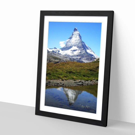 'Matterhorn Mountain Zermatt Landscape' Framed Photographic Print