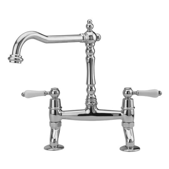 Double Handle Bridge Sink Mixer