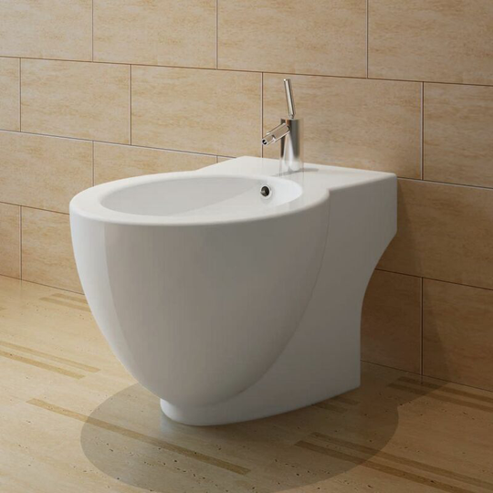 Topdeal Round Bidet Stand White High-quality Ceramic VDTD03664
