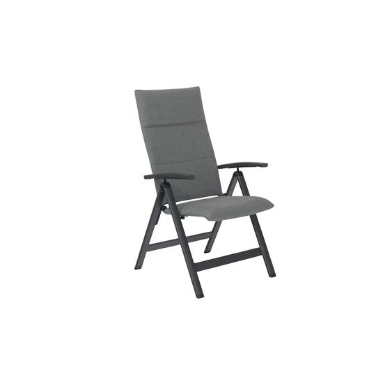 Aluminum folding chair with Sunbrella® cover. 100% weatherproof. Color: Anthracite