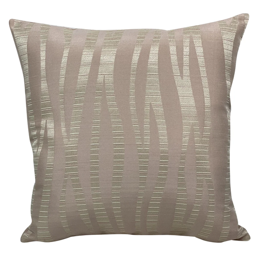Sellersville Striped Pink Square Scatter Cushion Cover