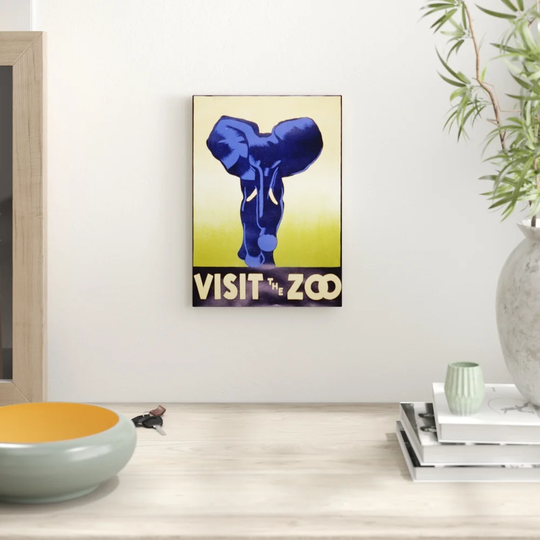 'Vintage WPA Visit the Zoo' Vintage Advertisement
