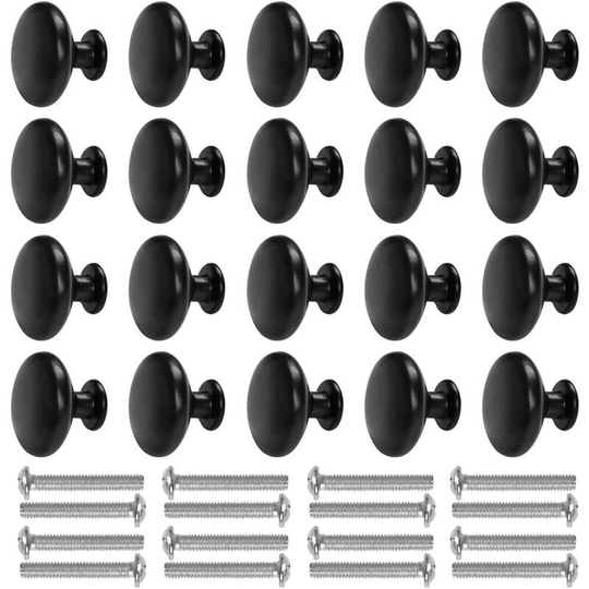 20pcs Vintage Drawer Knobs Door Knobs Pulls Cabinet Knobs for Kitchen Cabinets Bedroom Round Mushroom Handle Cabinet Knobs Single Round Hole with