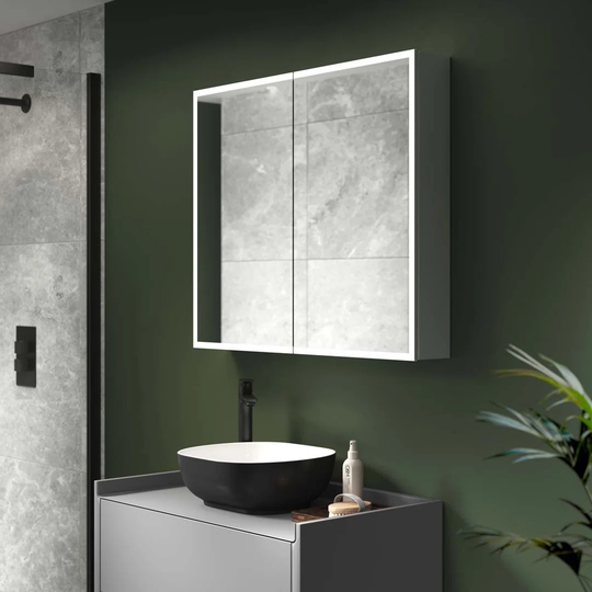 Marcel Surface Mount Mirror Cabinet with Lighting