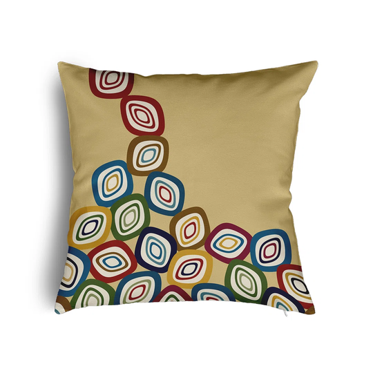 Topawa Geometric Square Scatter Cushion with Filling
