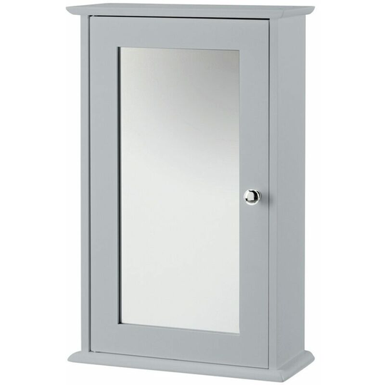Aspen Wall Cabinet With Mirror Grey - Grey