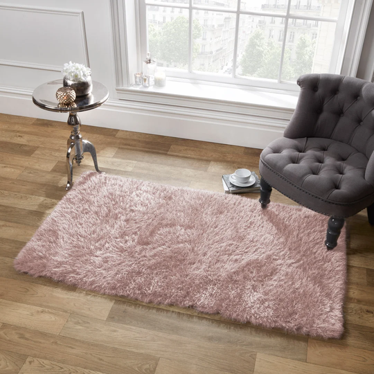 Denson Shaggy Blush Pink Rug