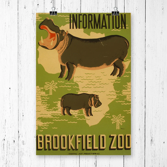'Vintage WPA Brookfield Zoo' Vintage Advertisement