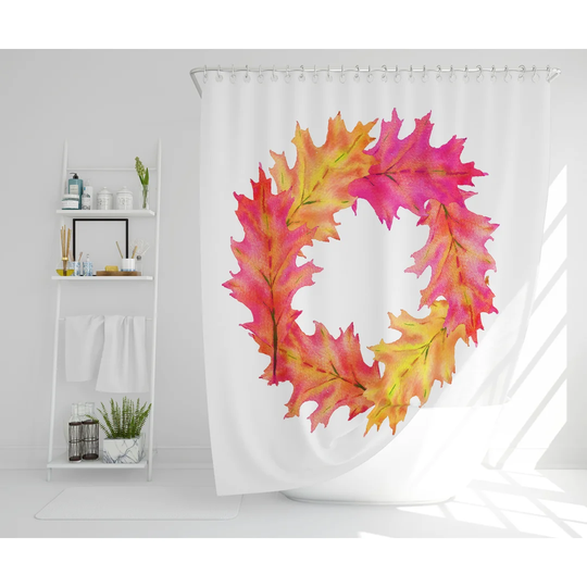 Erlich Polyester Shower Curtain Set