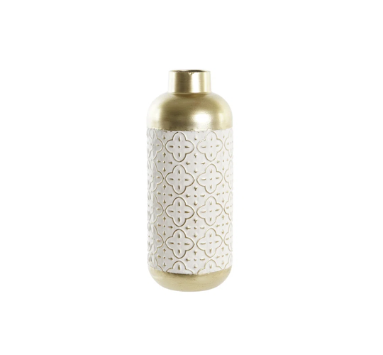 Boxrah White/Gold 40Cm Metal Table Vase