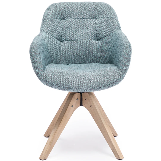 56.13Cm Wide Tufted Swivel Armchair