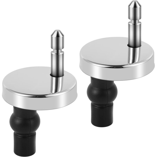2 Piece Toilet Seat Hinged Fixings. Fixing screws and dowels for the toilet seat.Toilet fixing. Fixing the toilet lid