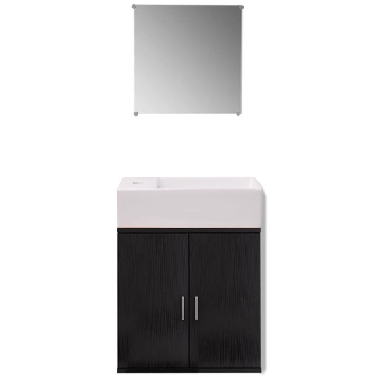 Iz 48Cm W x 130Cm H x 30Cm D Bathroom Storage Furniture Set