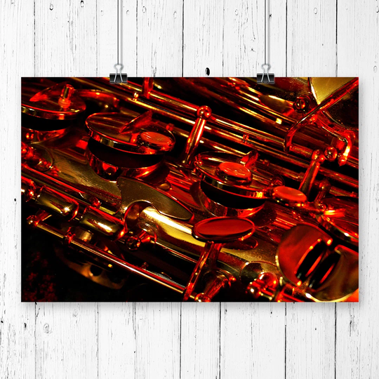 'Saxophone Instrument' Photographic Print