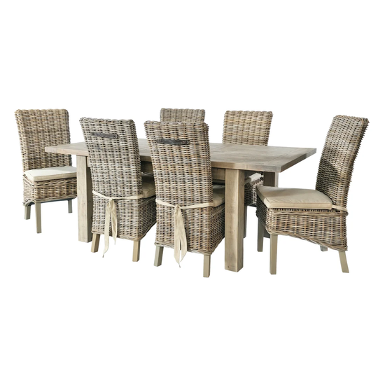 Hingham Extendable Dining Set with 6 Chairs