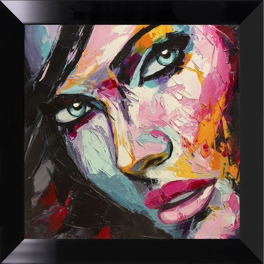 Colorful Face I - Picture Frame Graphic Art