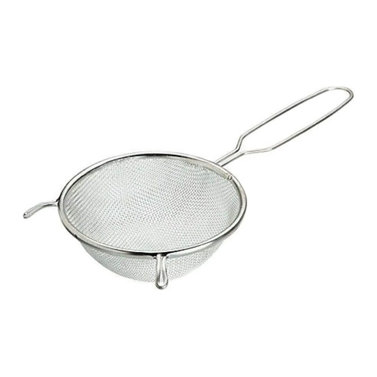 Symple Stuff Metal Tinned Strainer Mesh Sieve Kitchen Cooking SET Tool - Size: Set Of 2 (16Cm, 20Cm)