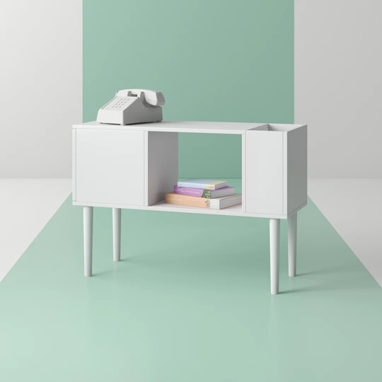 Cetus Side Table with Storage