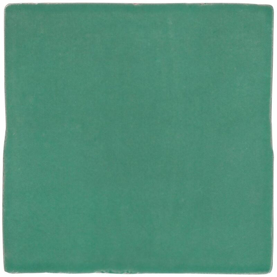 Flare Turquoise Gloss Ceramic Tile Sample - Blue - Amiata
