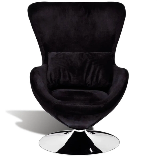 Swivel Chair With Cushion Light Green Velvet
