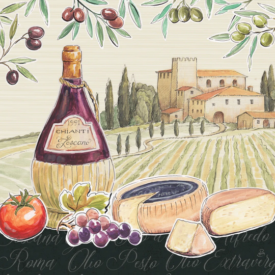 Tuscan Flavor II by Daphne Brissonnet - Wrapped Canvas Painting Print