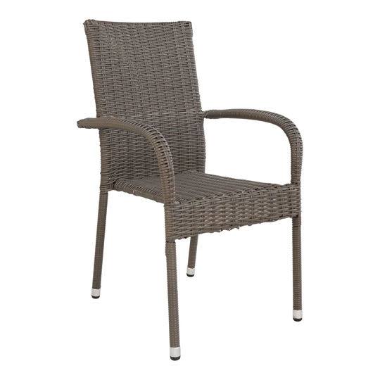 Ginette Rattan Patio Dining Armchair