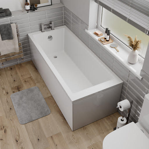 Ceramica Single Ended Square Bath - 1800x800mm