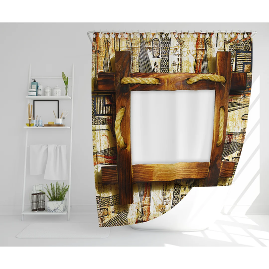 Styrkar Polyester Shower Curtain Set
