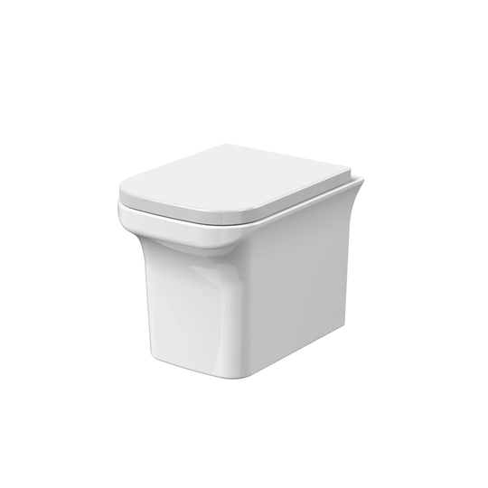 Wall Hung Toilet and Mounting Frame with Soft Close Seat