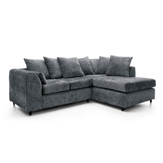Briele Keria 212" Wide Chenille Corner Sofa