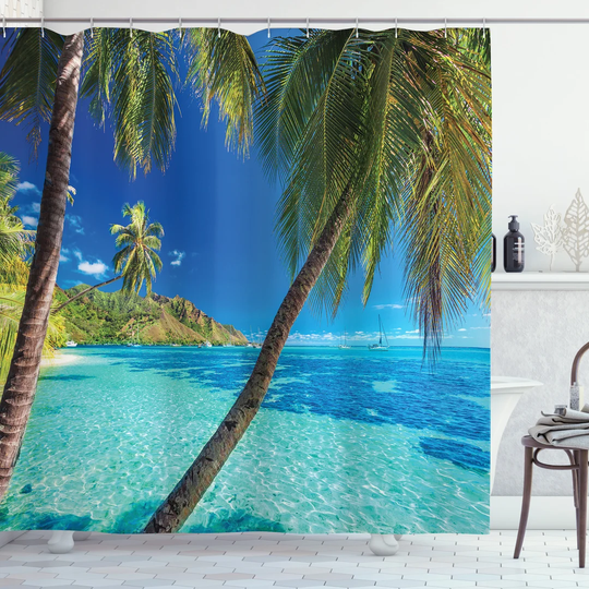 Cortez Polyester Shower Curtain